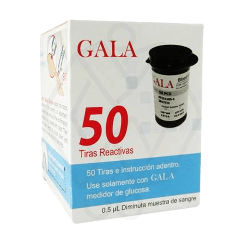 نوار 50 عددی دستگاه تست قند خون گالا (GALA)