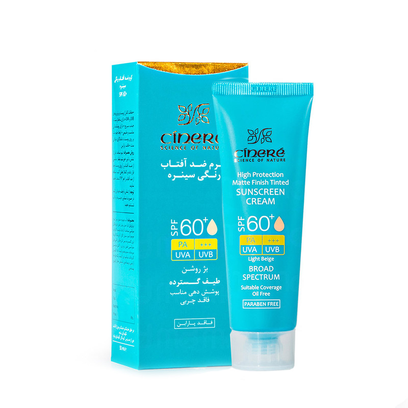 کرم ضدآفتاب رنگی SPF60 (بژ روشن)